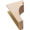 Ekena Millwork 8"W x 16"D x 24"H Classic Yorktown Rough Cedar Woodgrain TimberThane Corbel, Primed Tan CORUR08X16X24YORRCPR - alternate 2